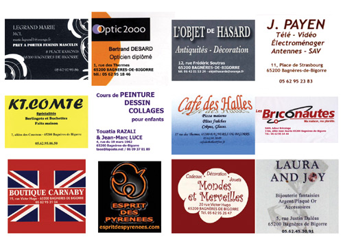 Logo des commerçants partenaires du Salon du Livre Pyrénéen 2011